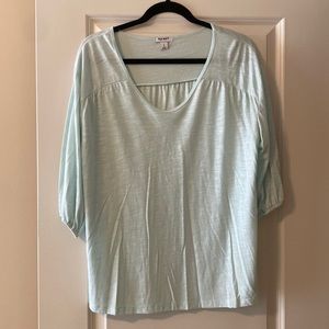 Light blue top